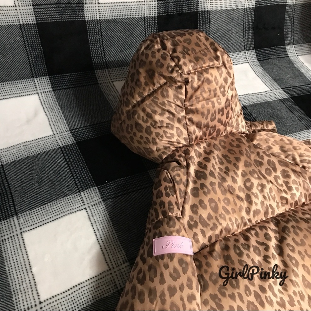 PINK Victoria's Secret Leopard Print Marshmallow Puffer Jacket NEW XS-XXL - Picture 4 of 14